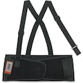 Ergodyne Back Support, Elastic, Detachable Suspenders, X-Large, Black EGO11095